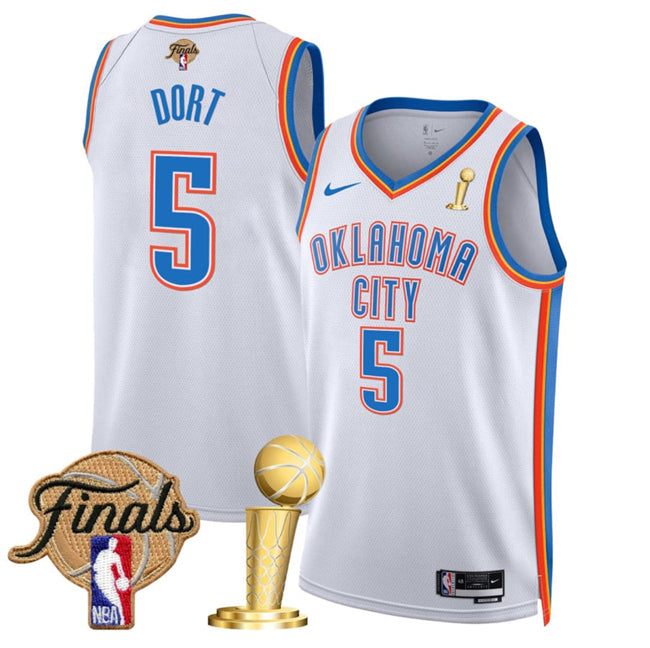 Luguentz Dort Oklahoma City Thunder white jersey