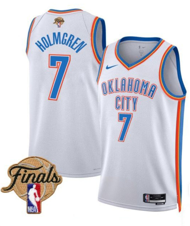 Chet Holmgren Oklahoma City Thunder white jersey