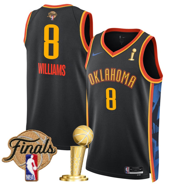Jalen Williams Oklahoma City Thunder black City Edition jersey