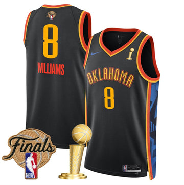 Jalen Williams Oklahoma City Thunder black City Edition jersey