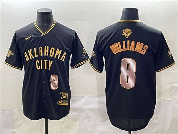 Jalen Williams Oklahoma City Thunder black-gold Vapor jersey