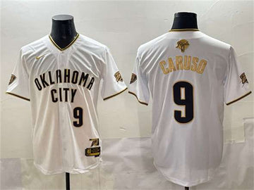 Alex Caruso Oklahoma City Thunder white-gold Vapor jersey