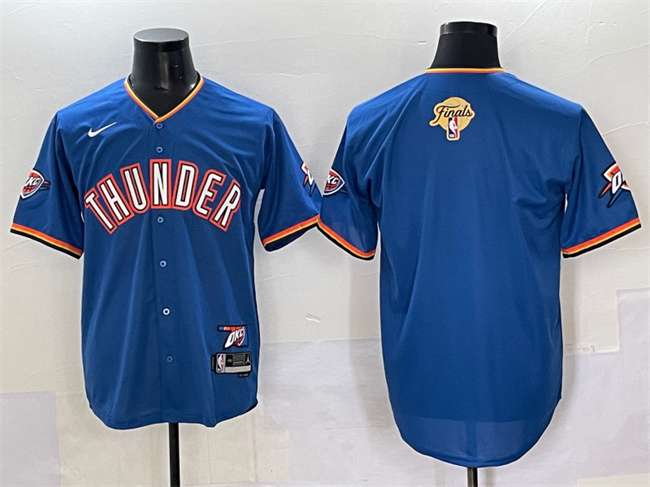 Custom Oklahoma City Thunder blue Vapor jersey