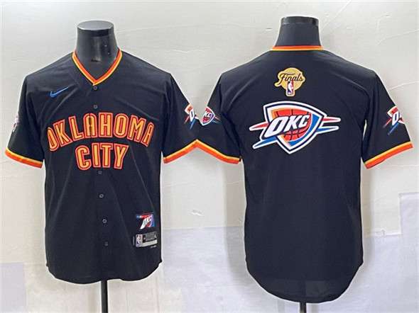 Team Big Logo Oklahoma City Thunder black Vapor jersey