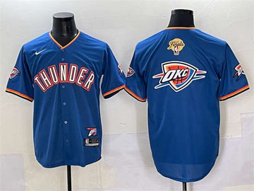 Team Big Logo Oklahoma City Thunder blue Vapor jersey