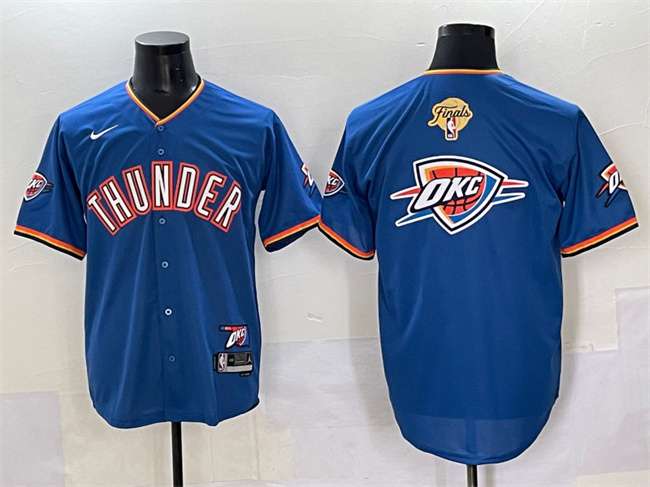 Team Big Logo Oklahoma City Thunder blue Vapor jersey
