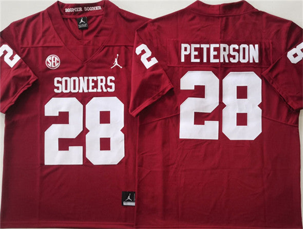 Adrian Peterson Oklahoma Sooners red jersey
