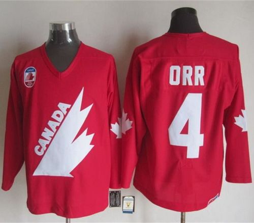 Bobby Orr Team Canada red Throwback jersey
