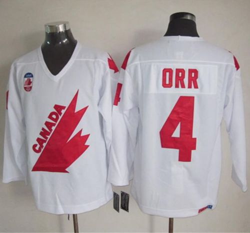 Bobby Orr Team Canada white Throwback jersey