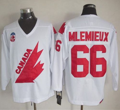 Mario Lemieux Team Canada white Throwback jersey