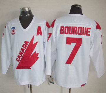 Ray Bourque Team Canada white Throwback jersey