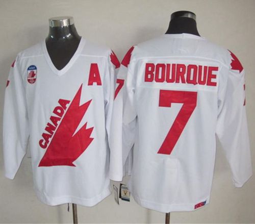 Ray Bourque Team Canada white Throwback jersey