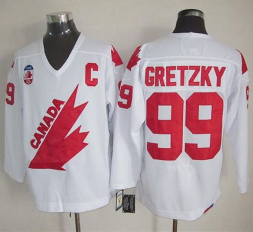 Wayne Gretzky Team Canada white Throwback jersey