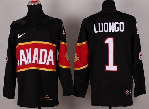 Roberto Luongo Team Canada black jersey