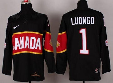 Roberto Luongo Team Canada black jersey