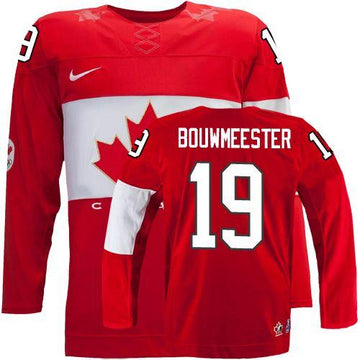 Jay Bouwmeester Team Canada red jersey