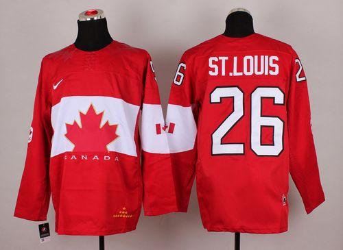 Martin StLouis Team Canada red jersey