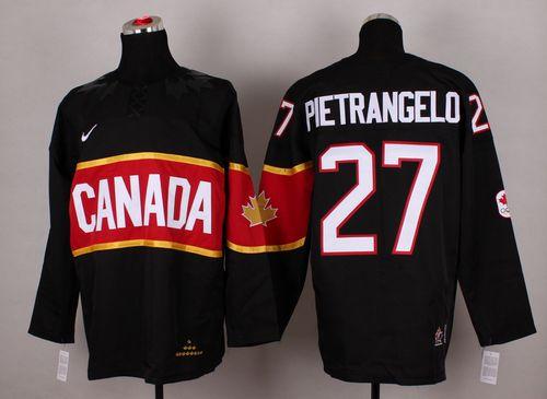 Alex Pietrangelo Team Canada black jersey