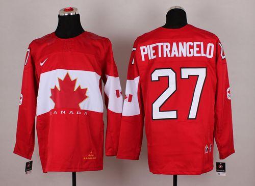 Alex Pietrangelo Team Canada red jersey