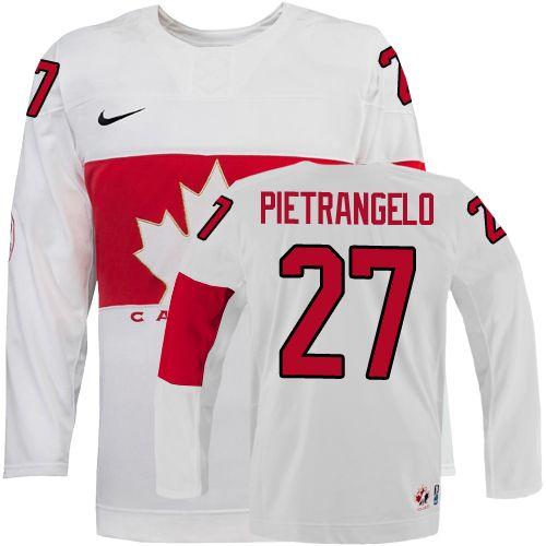Alex Pietrangelo Team Canada white jersey