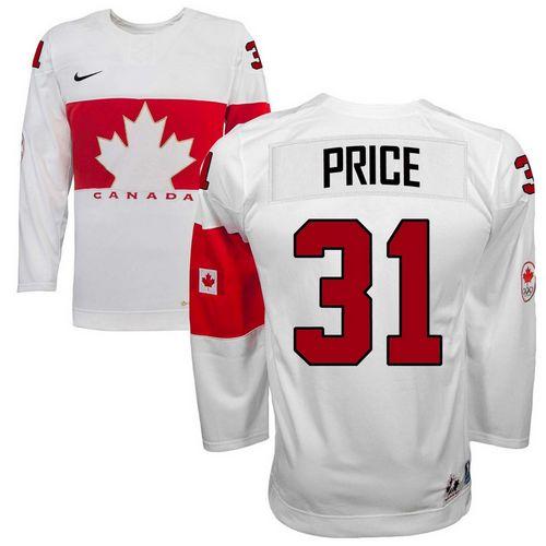Carey Price Team Canada white jersey