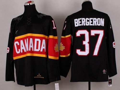 Patrice Bergeron Team Canada black jersey