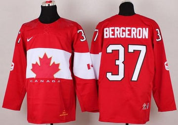 Patrice Bergeron Team Canada red jersey