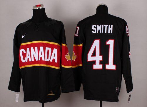 Mike Smith Team Canada black jersey