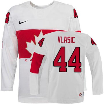 Marc-Edouard Vlasic Team Canada white jersey