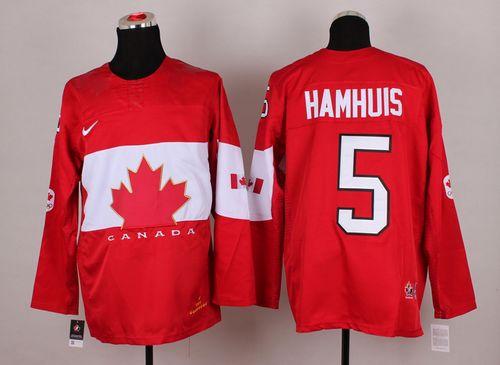 Dan Hamhuis Team Canada red jersey