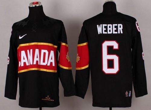 Shea Weber Team Canada black jersey