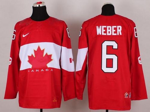 Shea Weber Team Canada red jersey