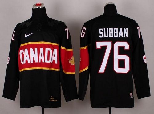PK Subban Team Canada black jersey
