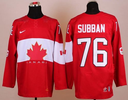 PK Subban Team Canada red jersey