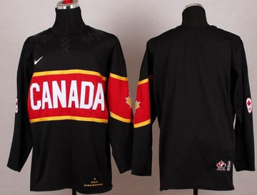 Custom Team Canada black jersey
