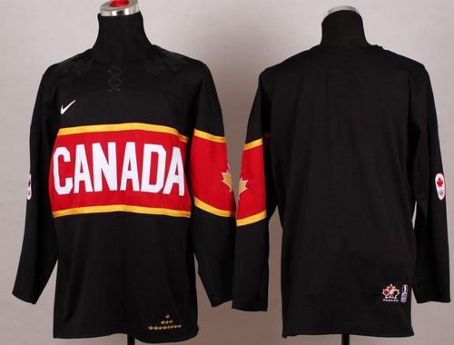 Custom Team Canada black jersey