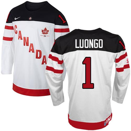 Roberto Luongo Team Canada white jersey