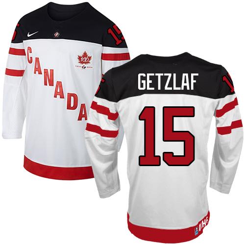 Ryan Getzlaf Team Canada white jersey