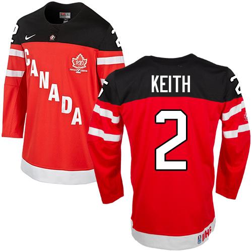 Duncan Keith Team Canada red jersey