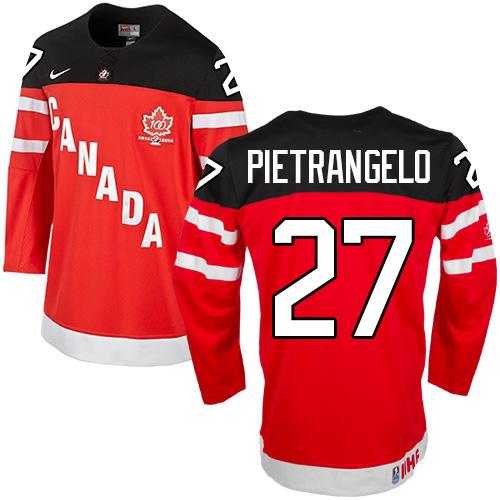 Alex Pietrangelo Team Canada red jersey