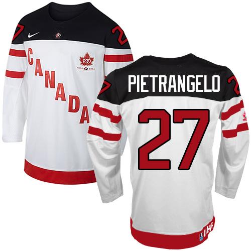 Alex Pietrangelo Team Canada white jersey