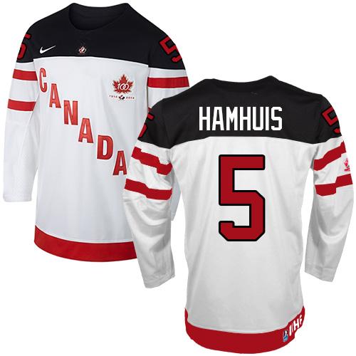 Dan Hamhuis Team Canada white jersey