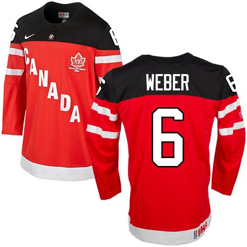 Shea Weber Team Canada red jersey