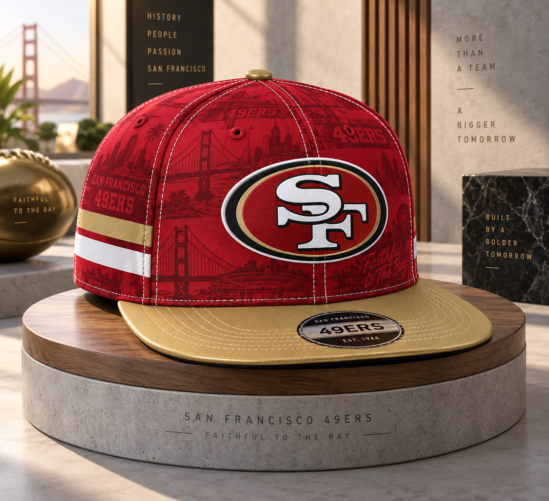 San Francisco 49ers Classic Snapback Cap - Studio View