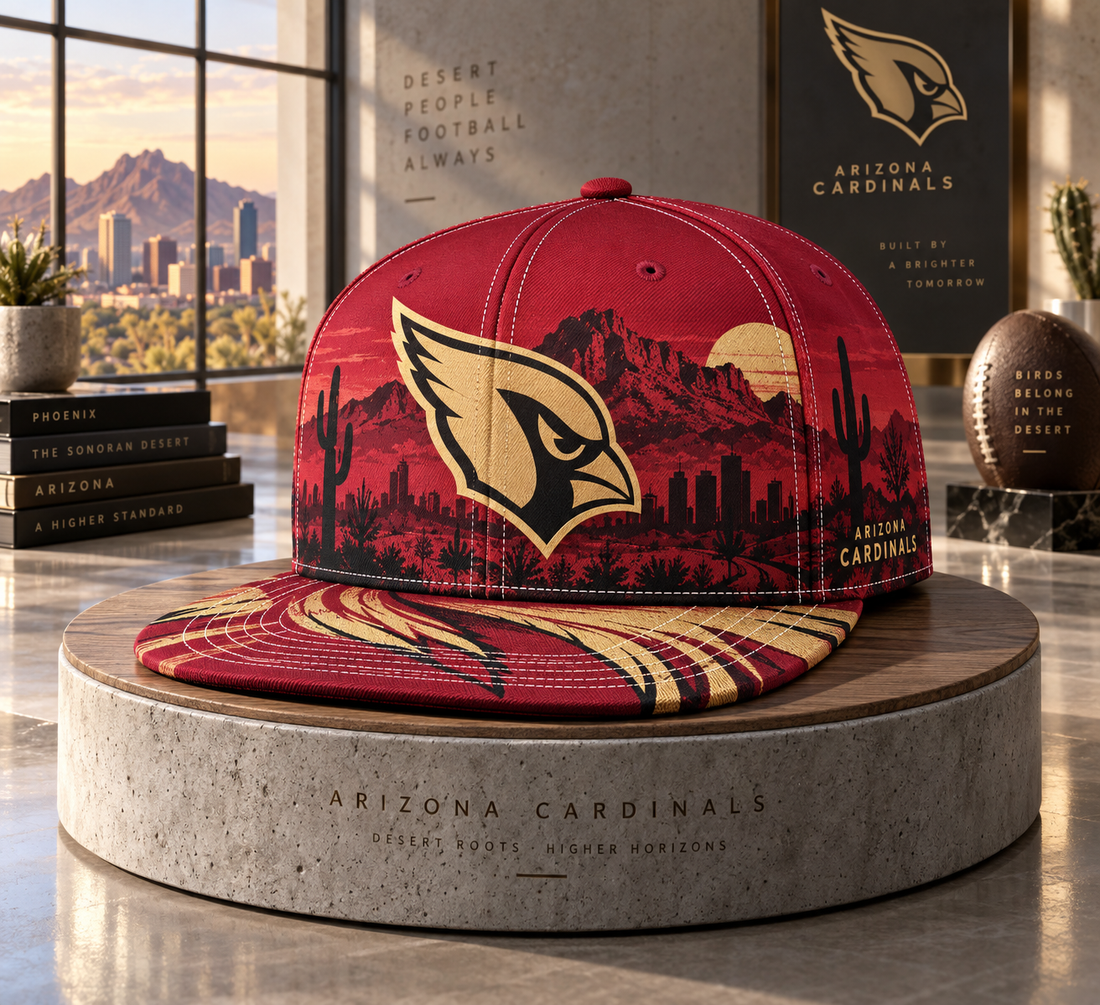 Arizona Cardinals Desert Skyline Snapback Cap - Studio View