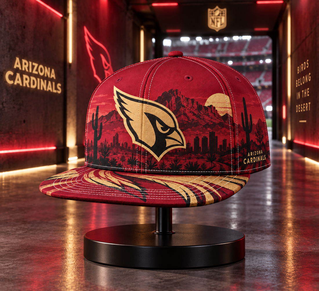 Arizona Cardinals Desert Skyline Snapback Cap - Studio View