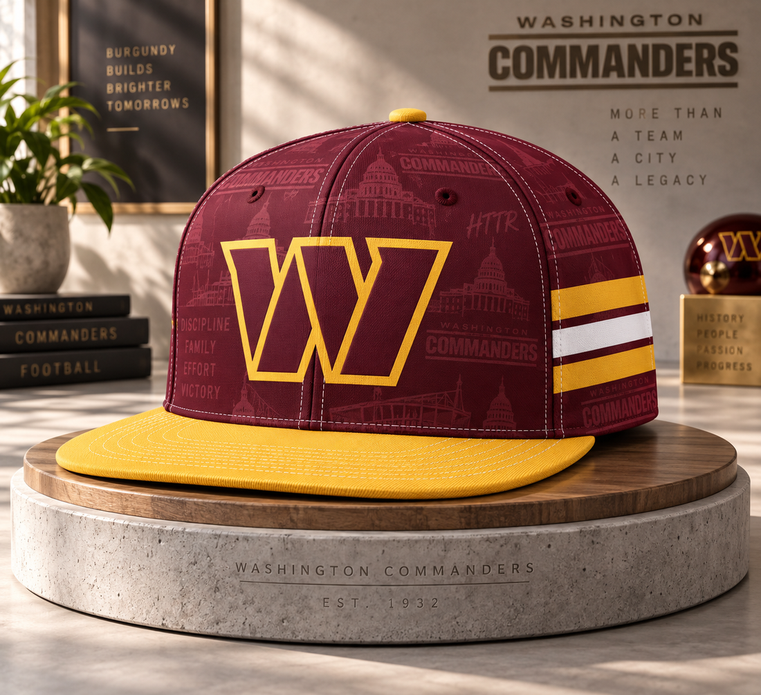 Washington Commanders Classic Snapback Cap - Studio View
