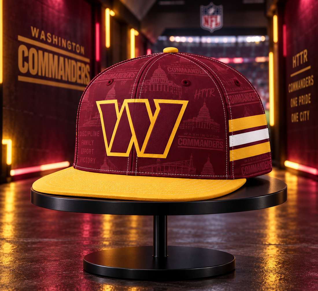 Washington Commanders Classic Snapback Cap - Studio View