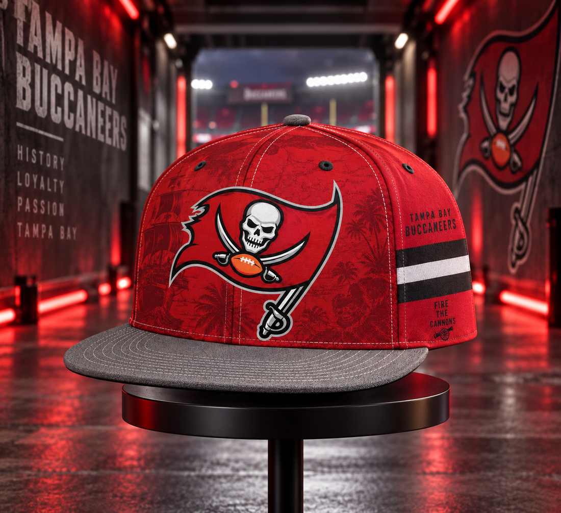 Tampa Bay Buccaneers Classic Snapback Cap - Studio View