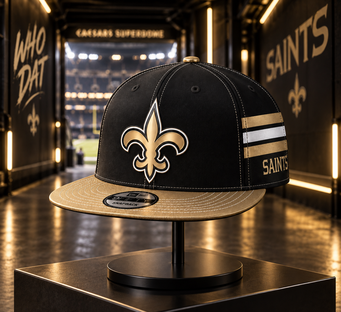 New Orleans Saints Classic Snapback Cap - Studio View